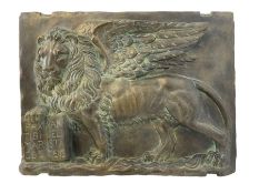 Bronze effect relief wall plaque