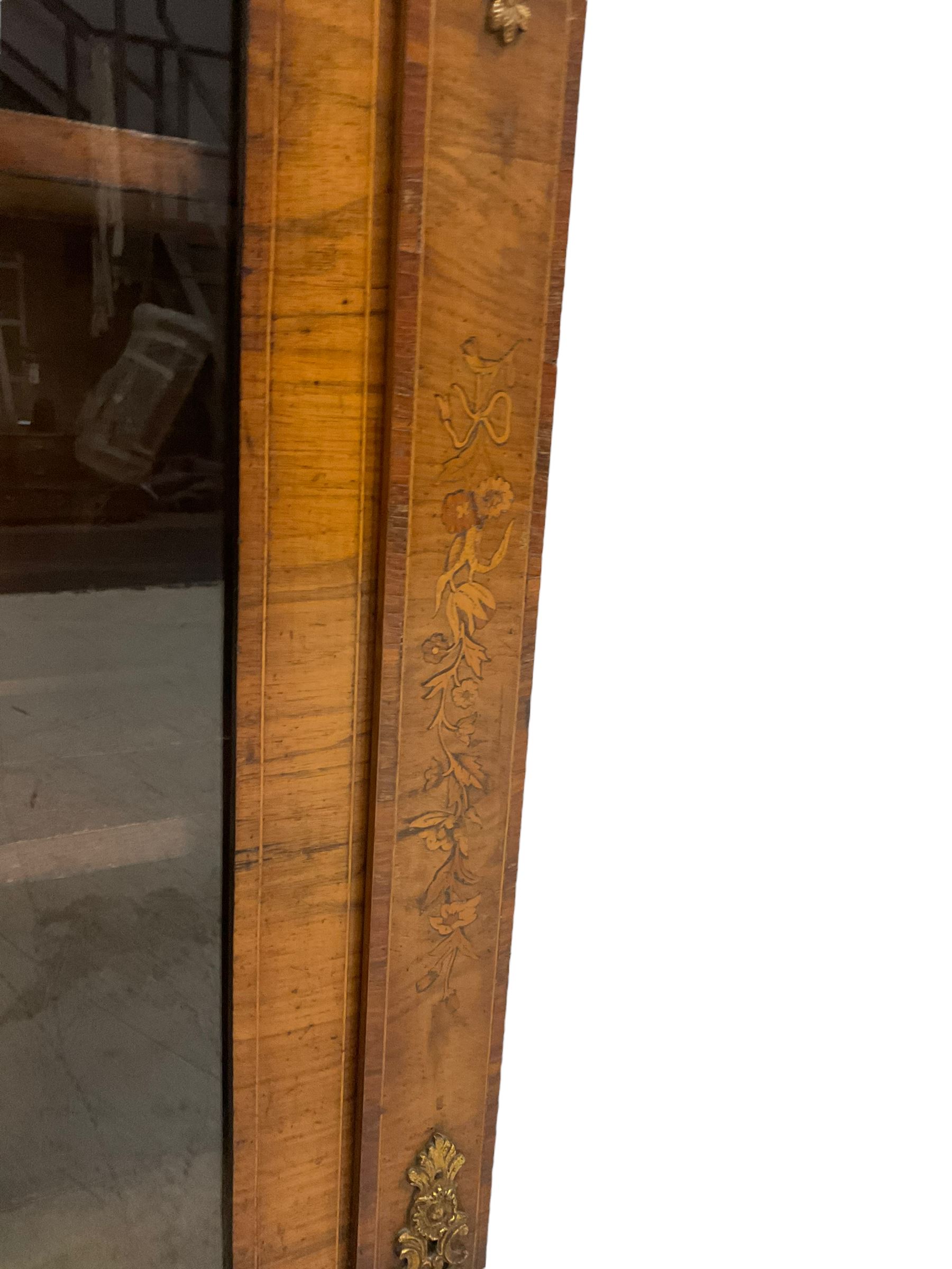 Late 19th century walnut pier cabinet - Image 7 of 9