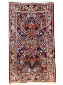 Afghan crimson ground rug