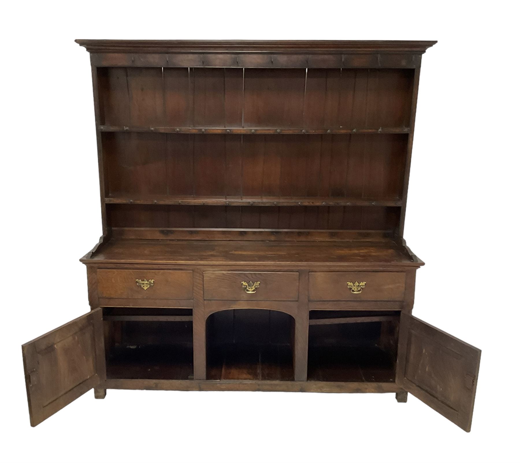 George III oak dresser - Image 4 of 6