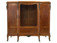 Mid-to late 20th century French Kingwood armoire cabinet