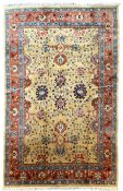 Persian Heriz pale camel ground carpet