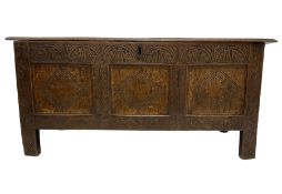 18th century oak blanket box