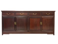 Oriental hardwood sideboard