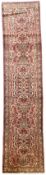 Persian rose ground runner rug