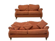 Traditional three seat sofa