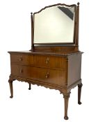Mid-20th century mahogany dressing chest