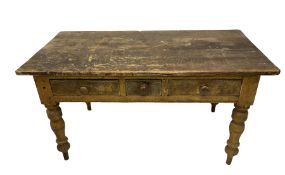 Late 19th century rustic pine table