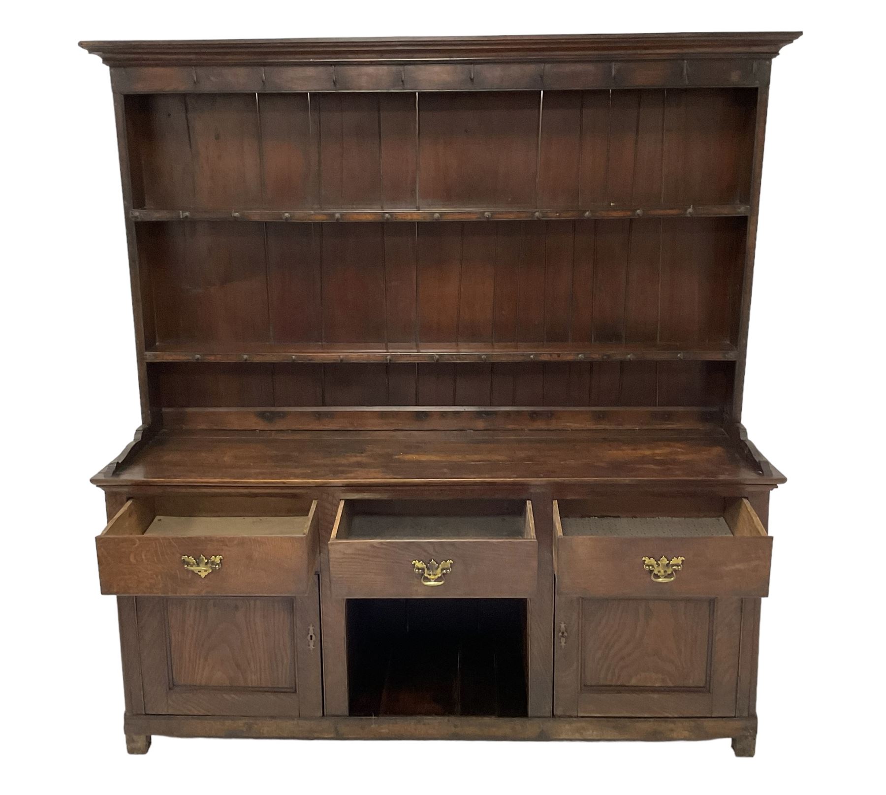 George III oak dresser - Image 3 of 6