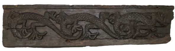 19th century and earlier carved wood panel