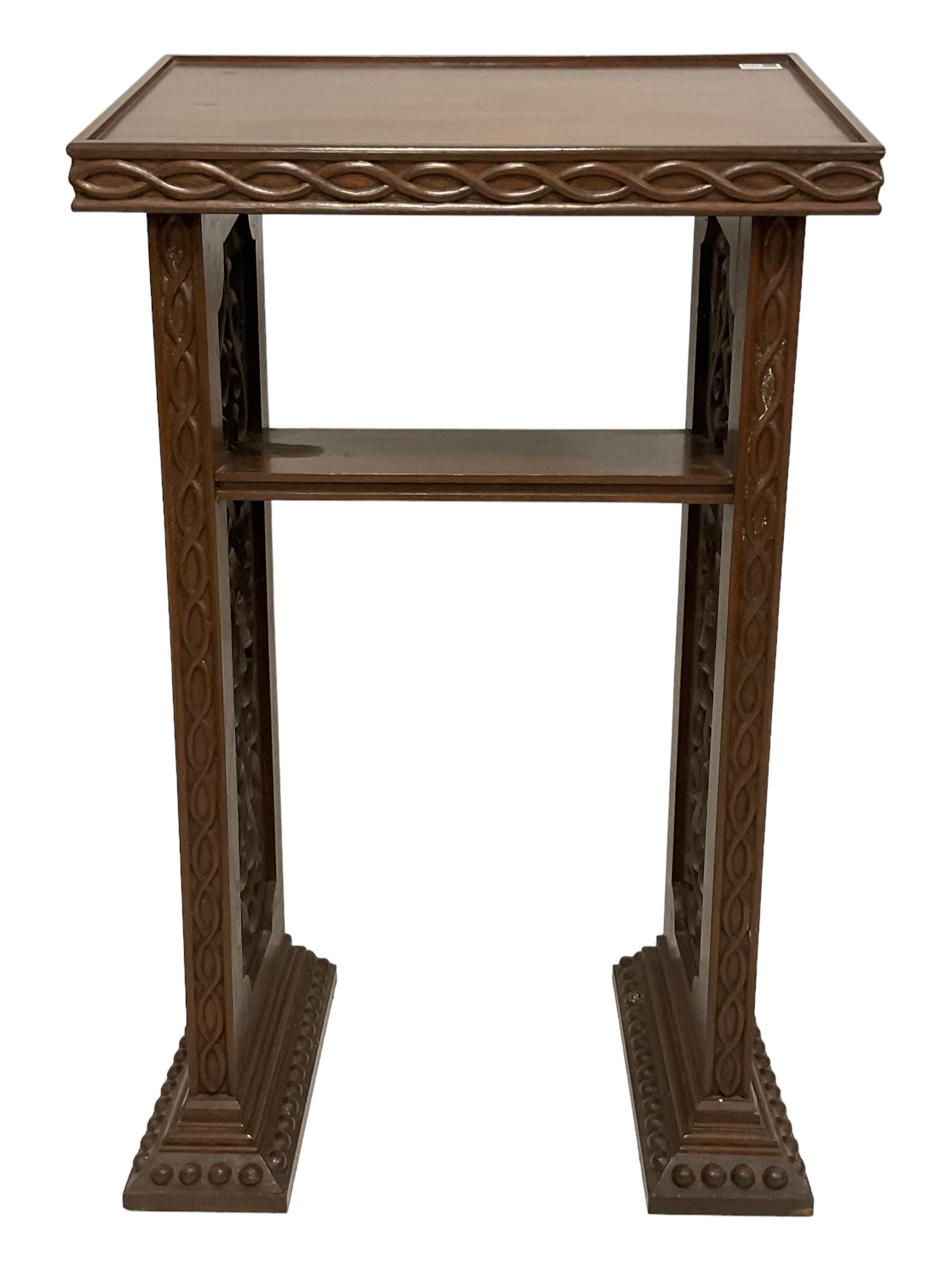 19th century walnut lectern - Image 6 of 7