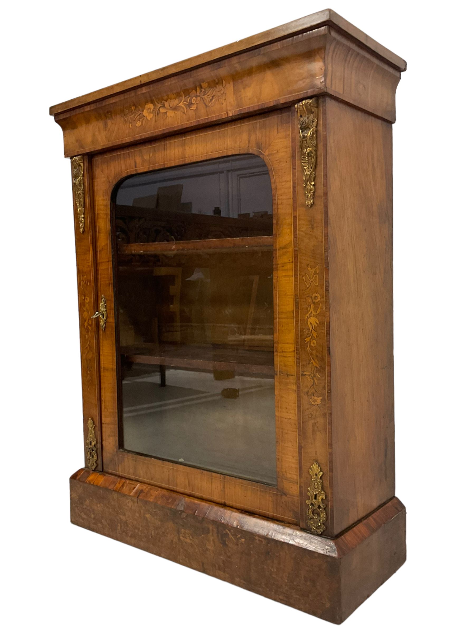 Late 19th century walnut pier cabinet - Image 2 of 9