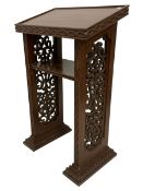 19th century walnut lectern