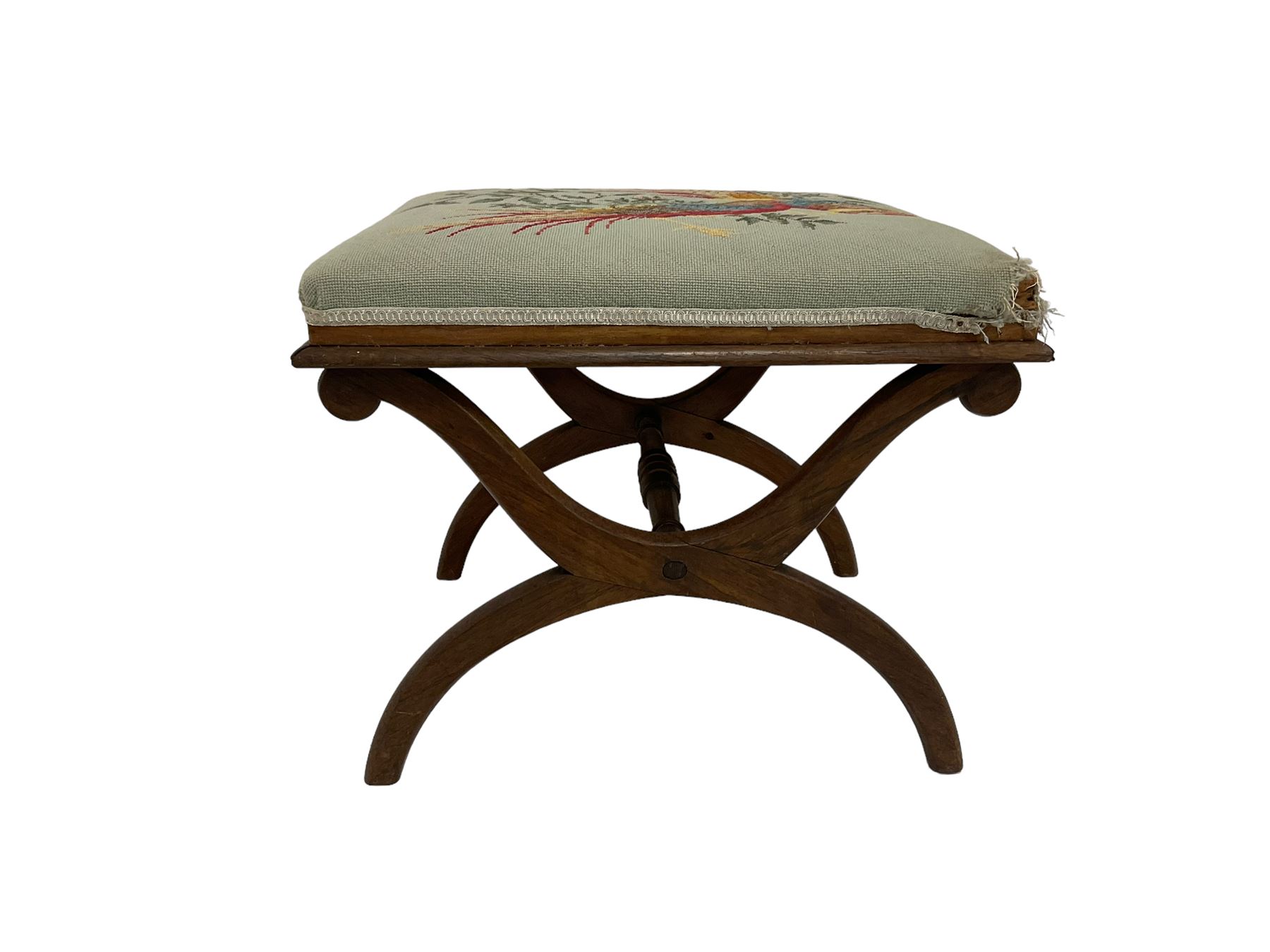 19th century rosewood stool - Image 5 of 7
