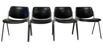 Giancarlo Piretti for Castelli - set four DSC desk chairs