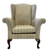 George III design wingback armchair