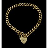18ct gold curb link bracelet
