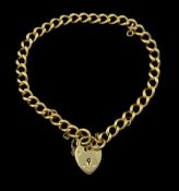 18ct gold curb link bracelet