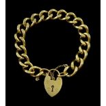 9ct gold curb link bracelet