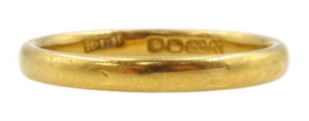 22ct gold wedding band