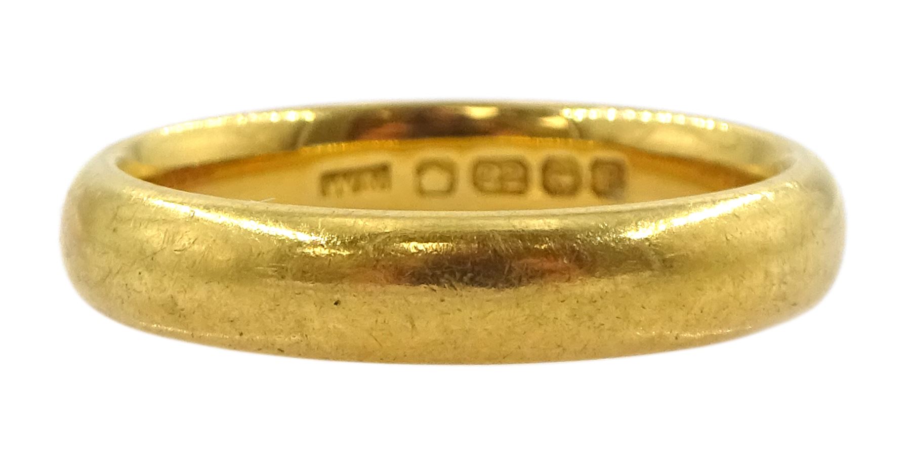 22ct gold wedding band