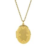 Gold hinged locket pendant