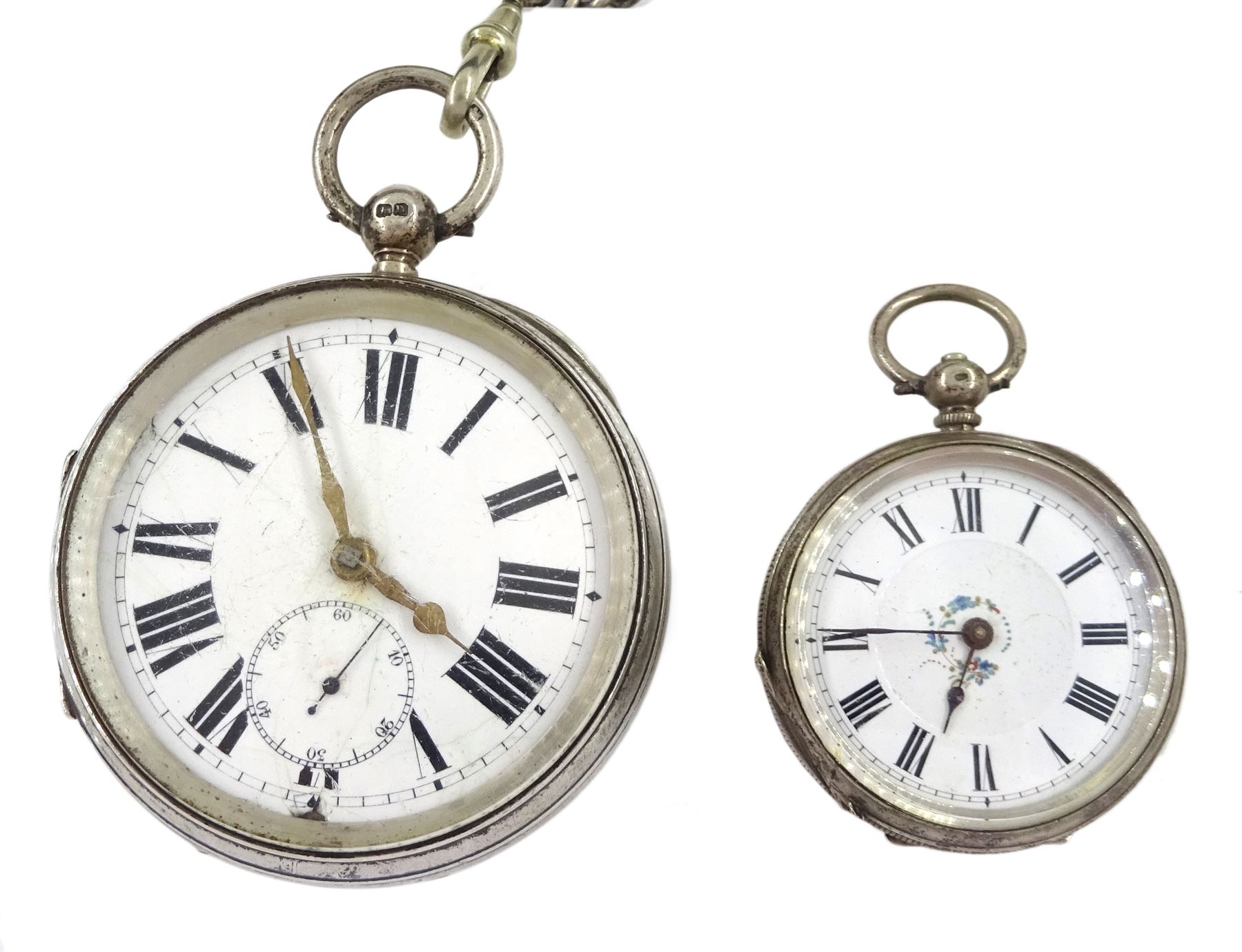 Victorian silver keyless fusee lever pocket watch by Aaronson - Image 2 of 5