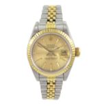 Rolex Oyster Perpetual Datejust ladies stainless steel and gold automatic wristwatch