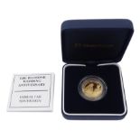 Queen Elizabeth II 2007 Gibraltar 22ct gold one pound coin commemorating 'The Diamond Wedding Annive