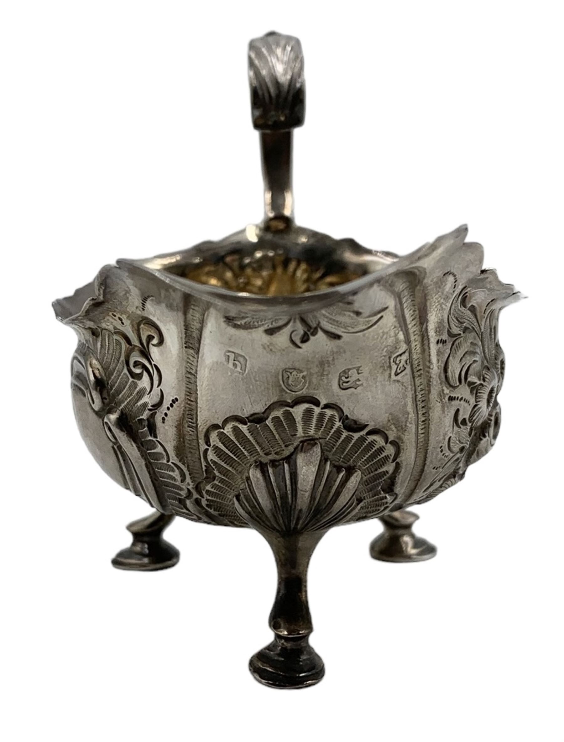 George III silver sauceboat with acanthus scroll handle - Image 6 of 7