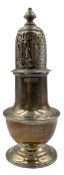 Late Victorian silver vase shape sugar caster H17cm Sheffield 1897 Maker Henry Stratford