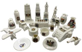 Quantity of WWI crested ware including R.M.S. Lusitania