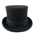 Black top hat by Hawkins size 7" 57cm