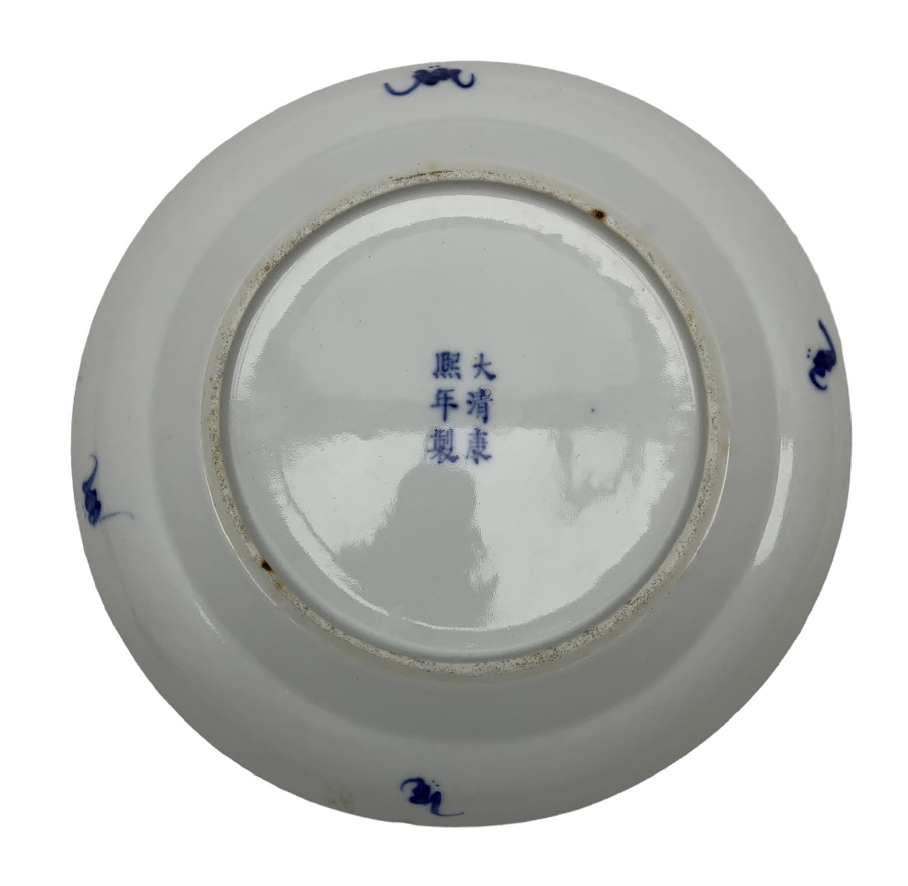 18th Chinese tea bowl with a fisherman and verse - Image 2 of 4