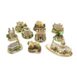 Ten Lilliput Lane models including Britain's Heritage 'St Paul's Cathedral' no. L2370