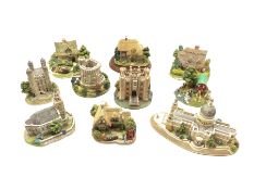 Ten Lilliput Lane models including Britain's Heritage 'St Paul's Cathedral' no. L2370