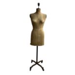 Early 20th century female torso dressmakers dummy or mannequin by Stockman