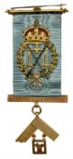 Gold and coloured enamel Masonic jewel presented to W. Bro. Sir Gordon Hewart 1920-21