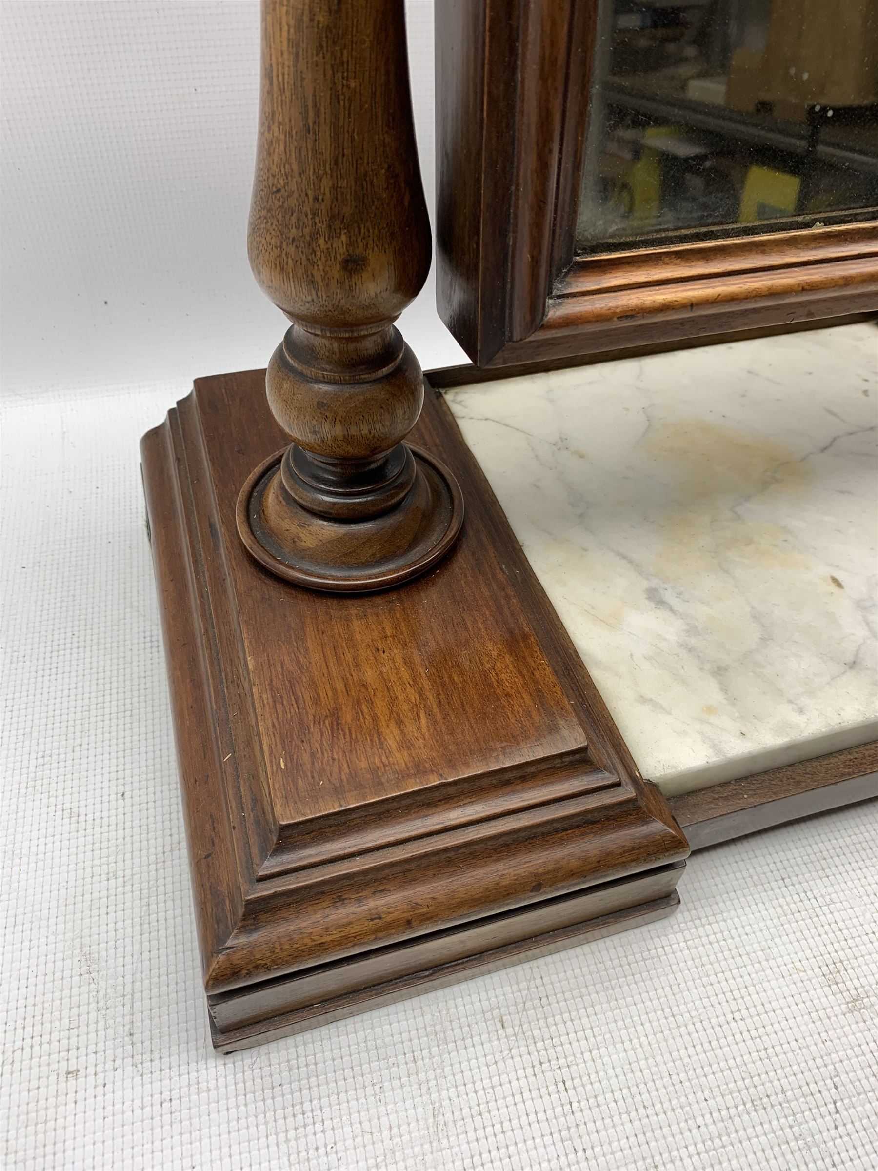 Victorian mahogany dressing table mirror - Bild 4 aus 4