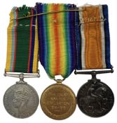 WWI pair of War Medal and Victory Medal to L Darcy A.B. R.N. J.70626 and George VI Cadet Forces Med