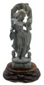 Early 20th century Indian carved soapstone figure of Parvati