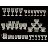 Waterford Ashling part suite of table glass comprising six 5oz tumblers