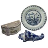 18th century Delft tin glaze blue and white charger