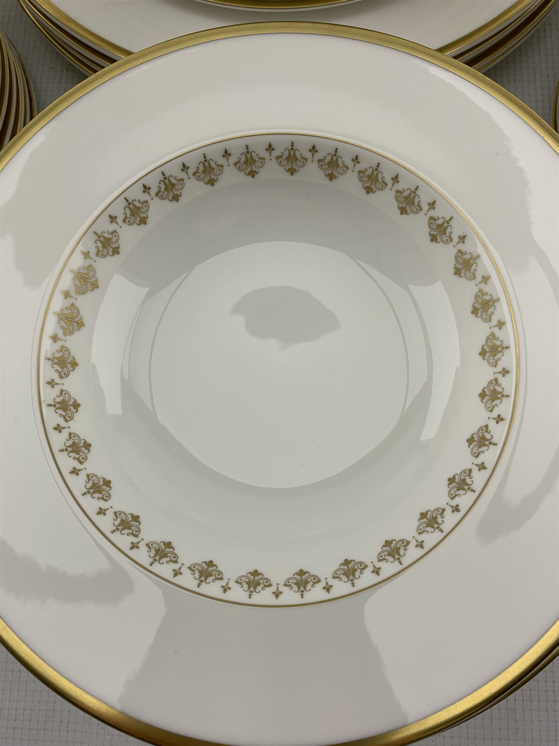 Royal Worcester 'Summer Morning' pattern dinner and tea ware comprising six dinner plates - Image 2 of 2