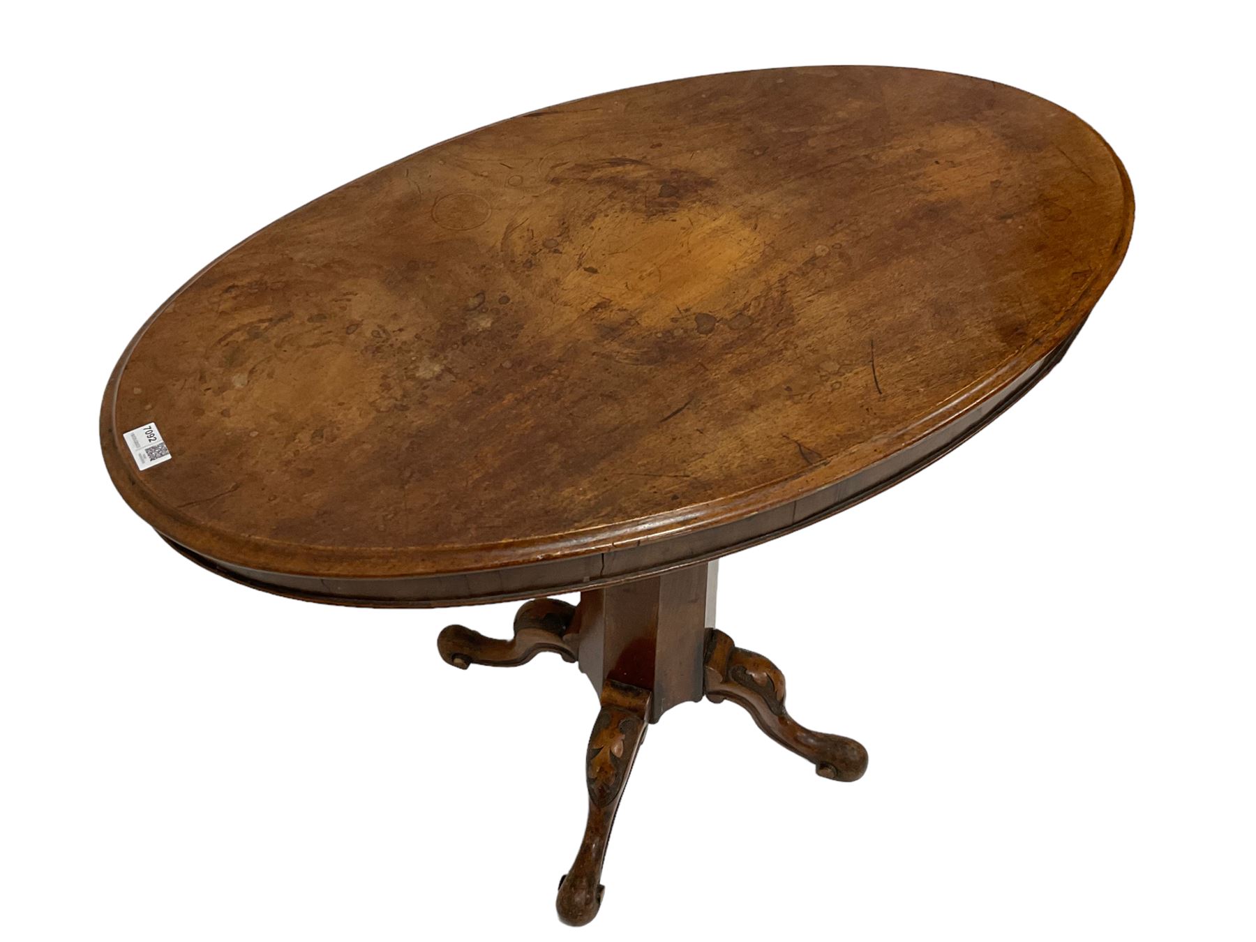 Victorian mahogany occasional table - Image 3 of 6