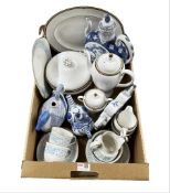 Collection of Oriental blue and white ceramics