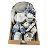 Collection of Oriental blue and white ceramics