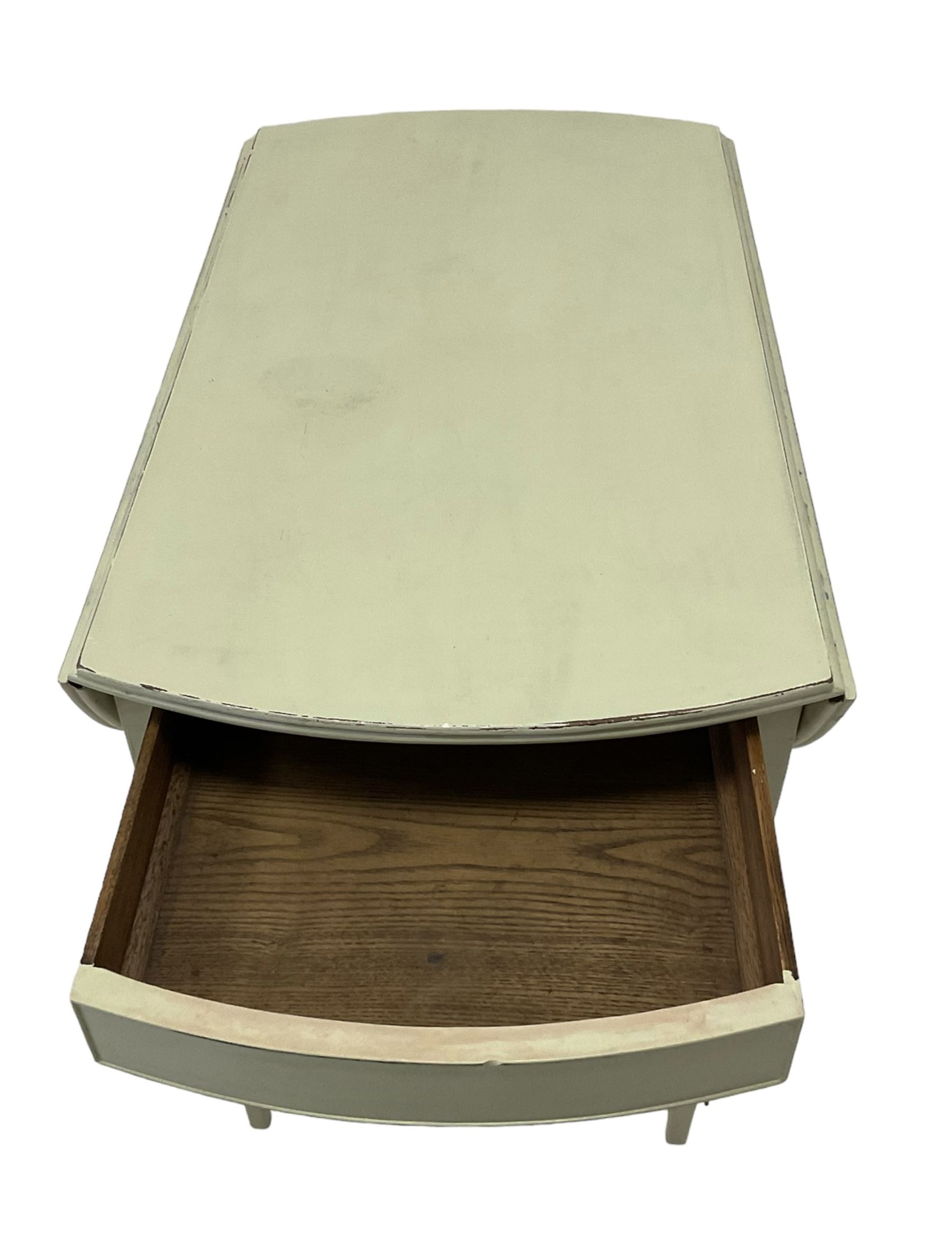 19th century painted mahogany pembroke table - Image 5 of 5