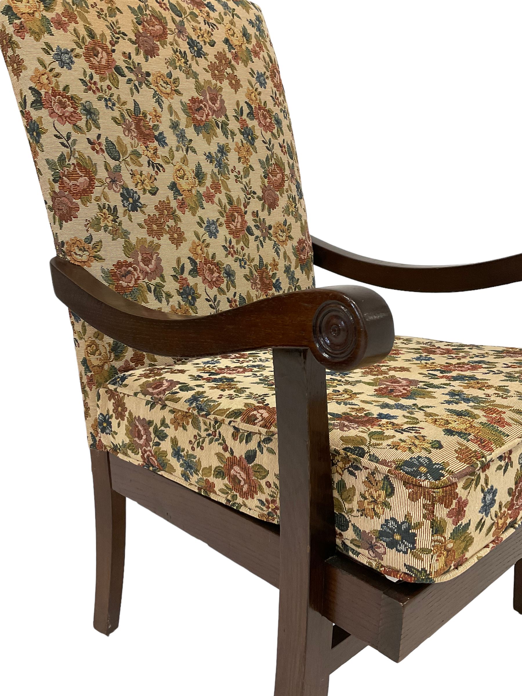 Parker Knoll - mid 20th century oak framed easy chair - Image 3 of 3