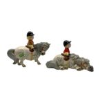 Two John Beswick Norman Thelwell figures comprising 'Kick-Start' and 'Learner Rider'